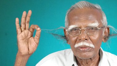 World's Unbroken Longest Ear Hair Record Set By Retired School Headmaster Anthony Victor From Tamil Nadu; See Pics 